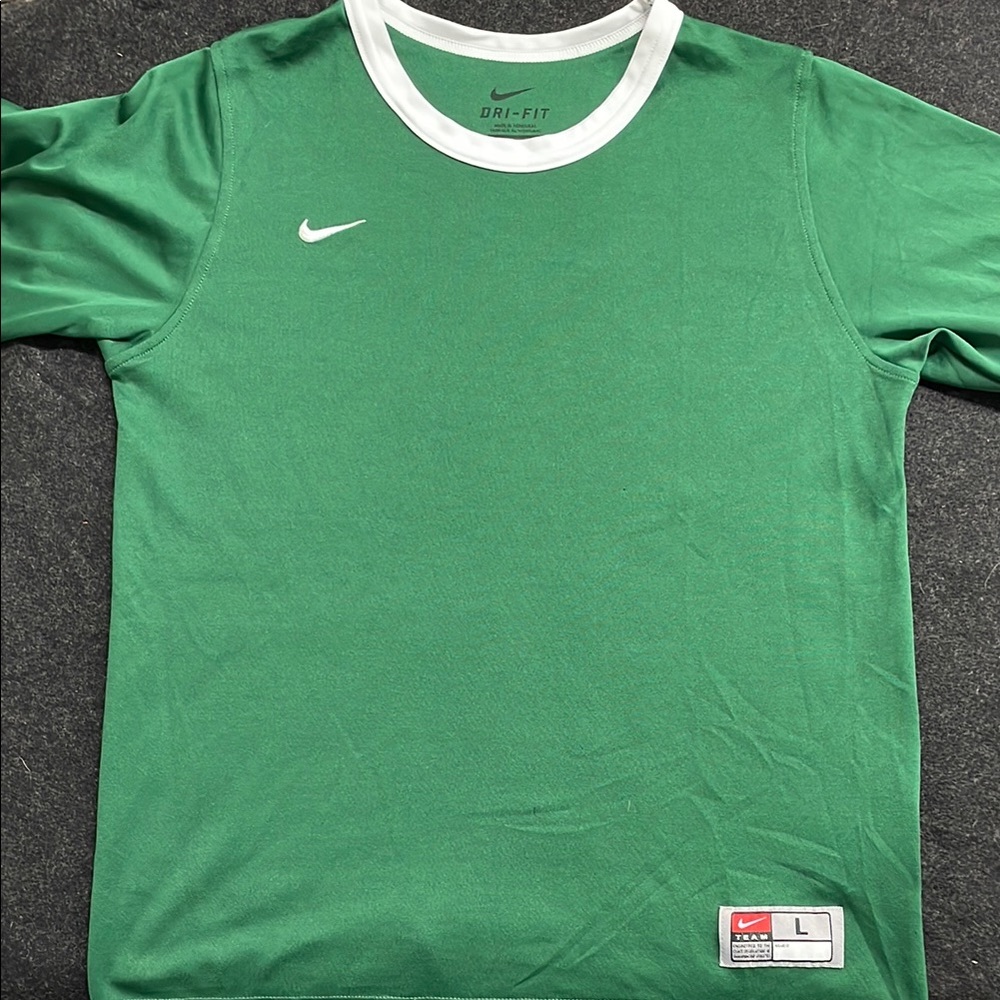 Nike Dri-Fit Green Athletic Shirt